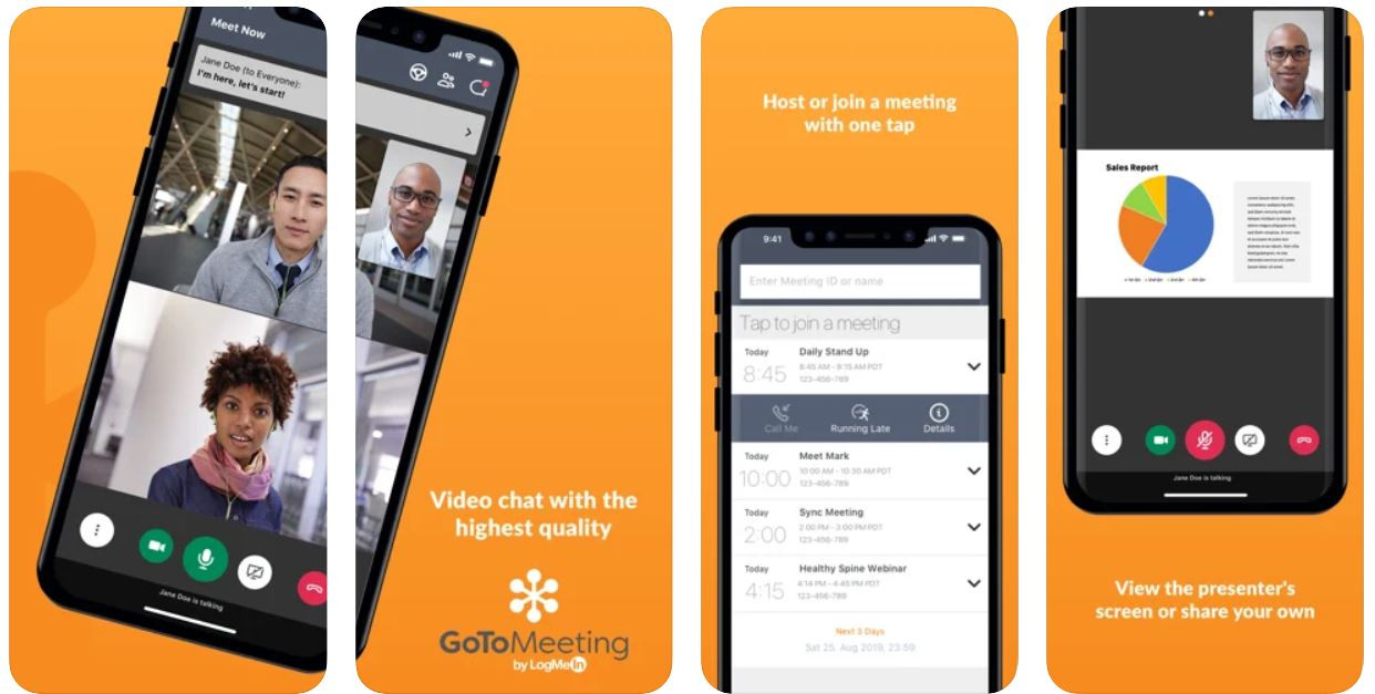 GoToMeeting app screen